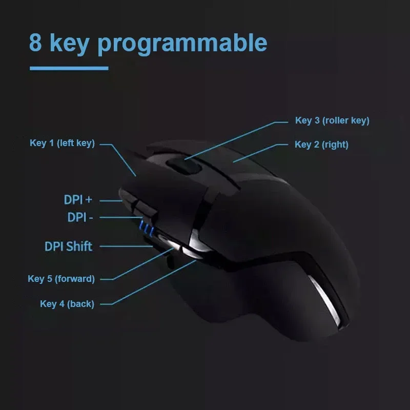 Logitech G402 Wired E-sports Mouse Lightweight Gaming Computer Peripherals Csgo Redragon Logitech Mouse Gamer