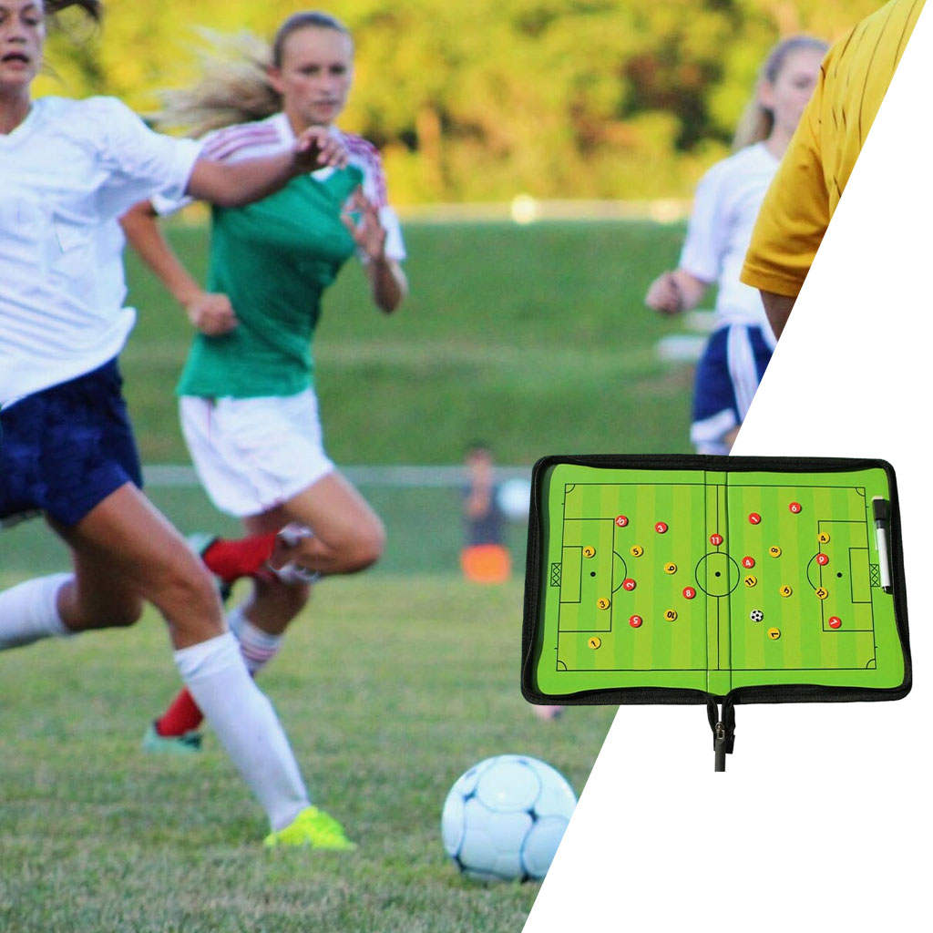 Soccer/Football Coaching Board Coaches Magnetic Board Kit with Marker Pen, 40x27cm
