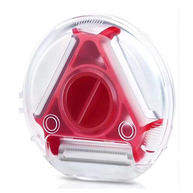 3 In 1 Rvs Dunschiller Slicer Multifuncation Groente Fruit Dunschiller Rasp Shredder Keuken Gadget Accessoires: Red