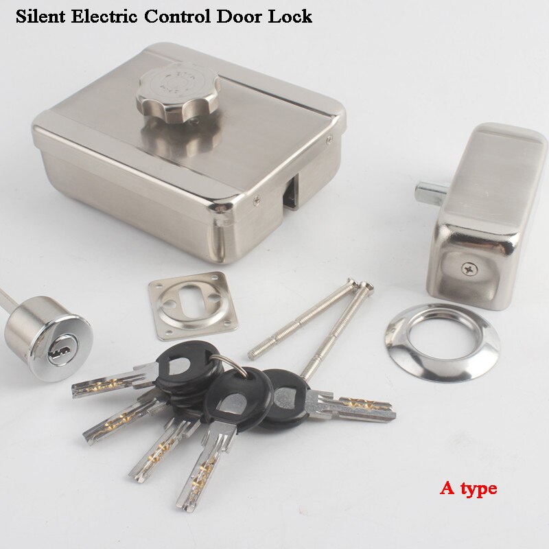 DC12V Powered Gate Access control Lock Key Hidden Lock Electric Lock Door Opener Motor Lock