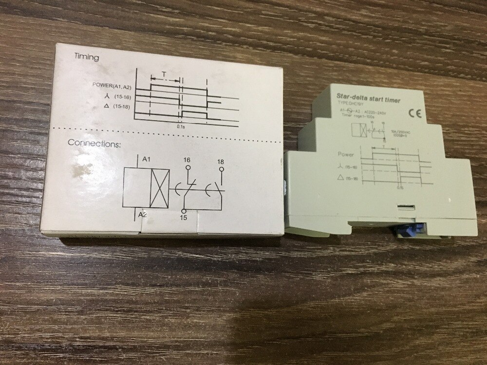 DHC time relay DHC19-Y star delta start time relay rail installation 220v-240v