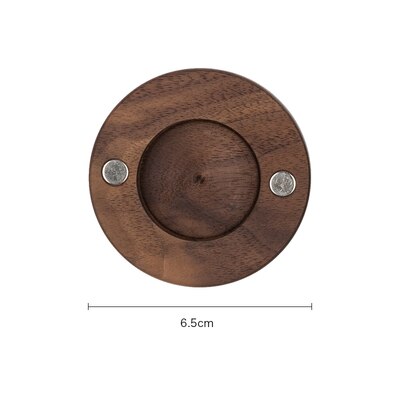 Nordic Wooden Hair Dryer Holder Sundries Wall-mounted Rack Multi-function Bathroom Storage Organizer Home Decoration Accessories: D(Black Walnut)