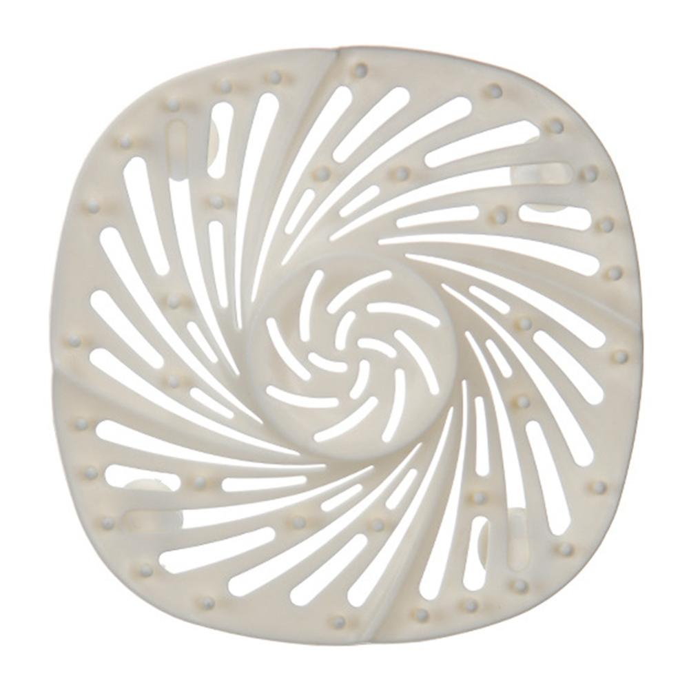 Bathroom Accessories Hair Catcher Durable Hair Stopper With Suction Cups Drain Cover For Bathroom Bathtub Kitchen Sink: White