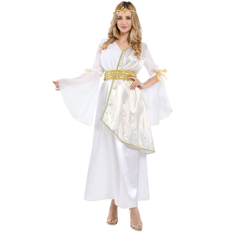 Umorden Erwachsene Griechischen Athene Göttin Kostüm Cosplay für Frauen Fantasie Halloween Kostümich Phantasie Kleid