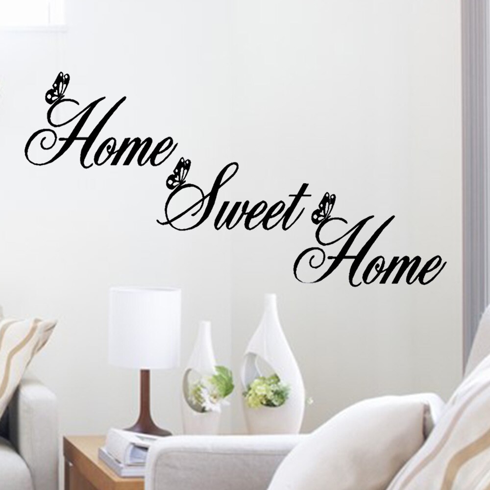 Alphabet Phrase Quotes about Family Life Wall Stickers DIY Art Words Wall Sticker Home Living Room Decoration Wall Decals