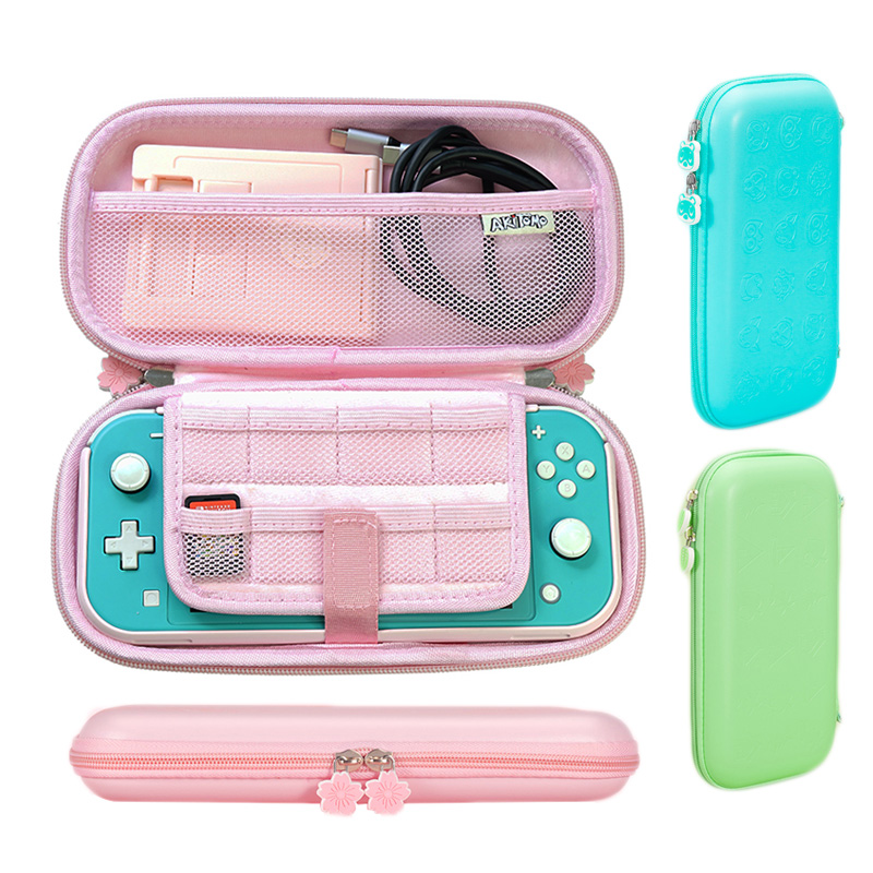 Für Nintendo Schalter/Lite Sakura Carring Tasche Schutz Nette Reise TPU Beutel Wasserdicht Spiel Zubehör Mit Thumbgrip