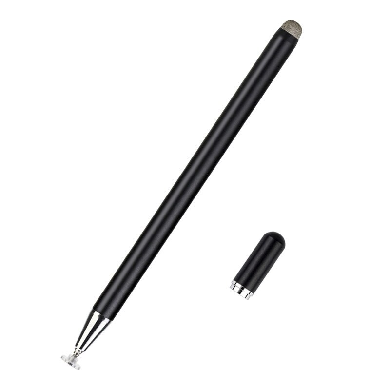 Fonken stylus kynä kosketusnäytölle 2- in -1 kosketettu kynä puhelin tabletille näkyvä kärki piirustuskynä samsung android kynä kannettava tietokone: Musta