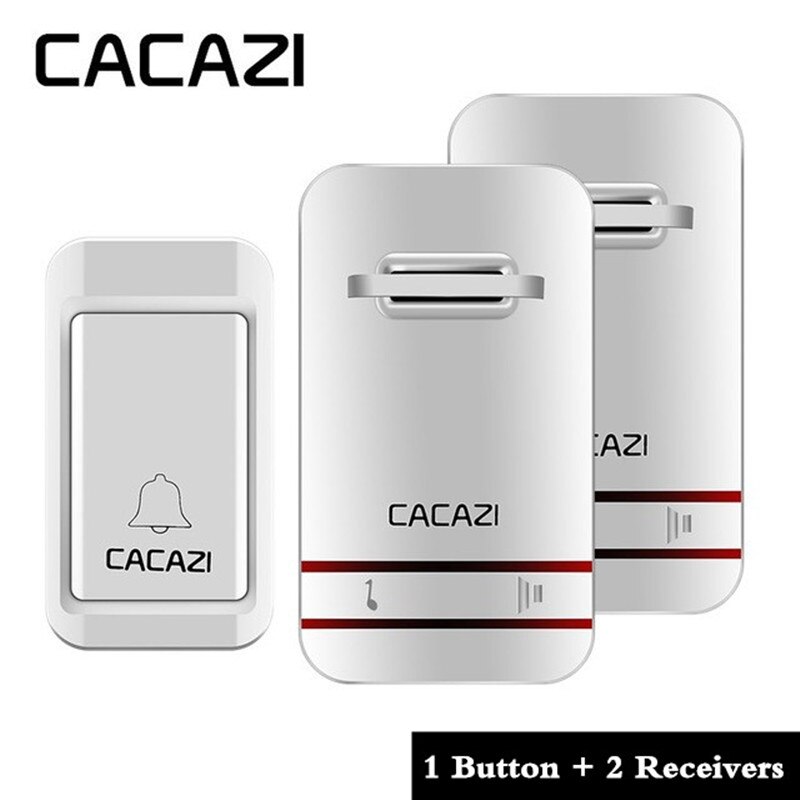 Home Welcome Doorbell Intelligent Wireless Doorbell Waterproof 300M Remote EU AU UK US Plug smart Door Bell Chime: V027G 1x2 / EU Plug