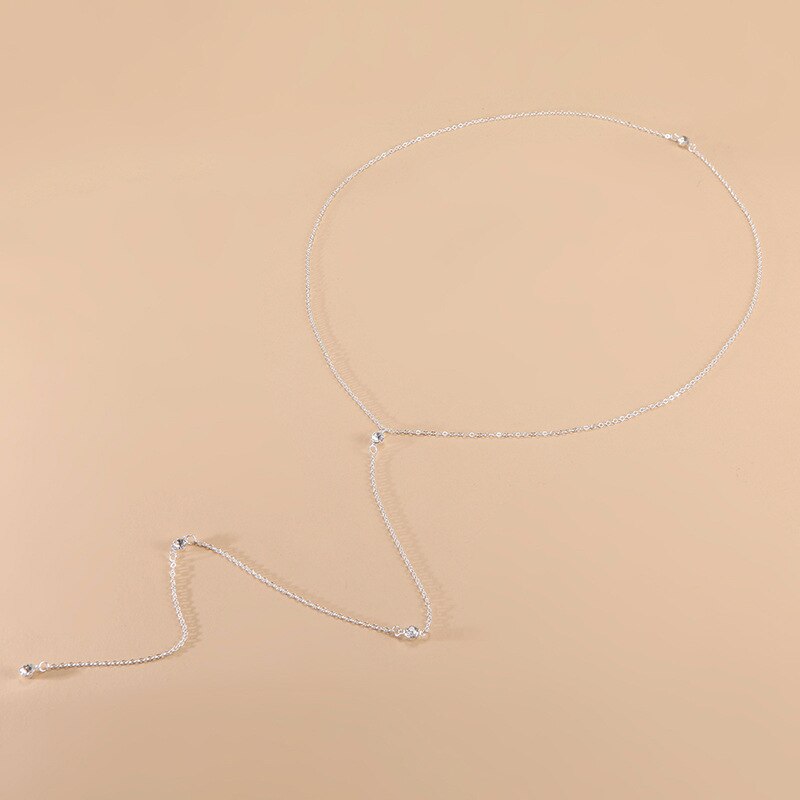 Collar con colgante de cristal para mujer, cadena trasera con borla, accesorios de joyería de para mujer, bohemio, diario,: Oro oscuro