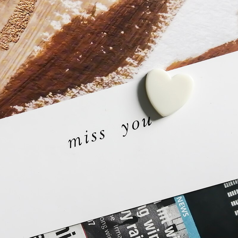 10PCS Cute Mini Fridge Magnets Colorful Love Heart Small Refrigerator Stickers Lovely Photos Wall Magnetic Sticker For Home Deco: 10 PCS Color 1