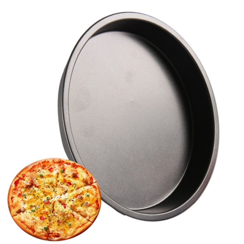 Non-stick Pizza Pan Bakvormen Carbon Staal Pizza Plaat Ronde Diepe Schotel Pizza Pan Tray Mold Mould Bakken