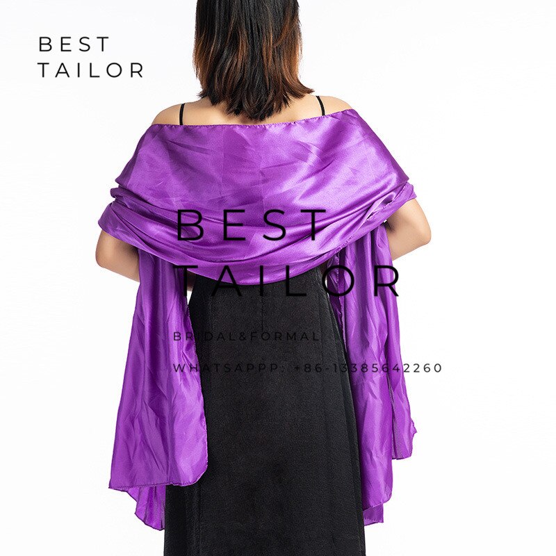 Châle de Mariage blanc boléro mère de la mariée chauffe épaules pour demoiselle d'honneur bal haussement d'épaules accessoires de Mariage Mariage femme: VIOLET