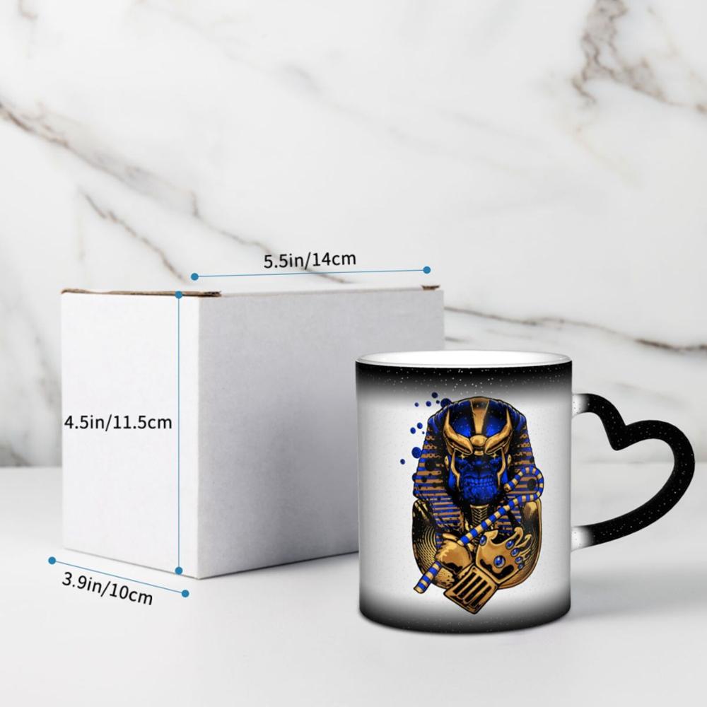Pharaon égyptien thanos-tut café K tasses tasses en verre tazas ensemble bière thé clair double paroi verre jetable solo support beignet