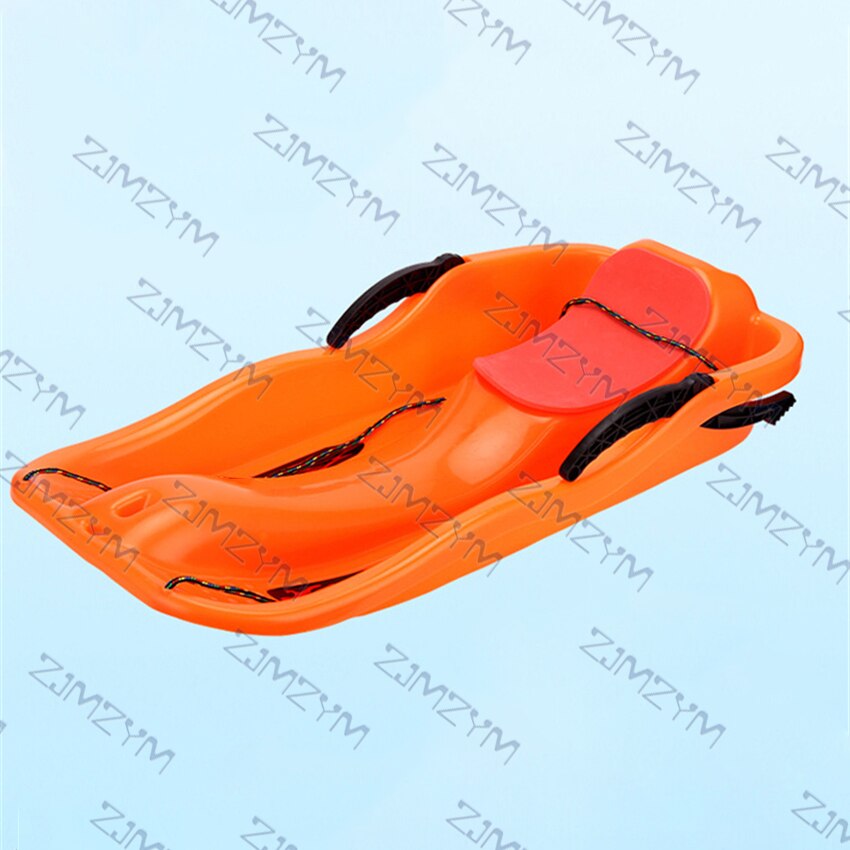 JK1225P Volwassen Plastic Zand Gras Boord Outdoor Verlengd Verdikte Antislip Snowboarden Hdpe Slee Kinderen Snowboard: orange