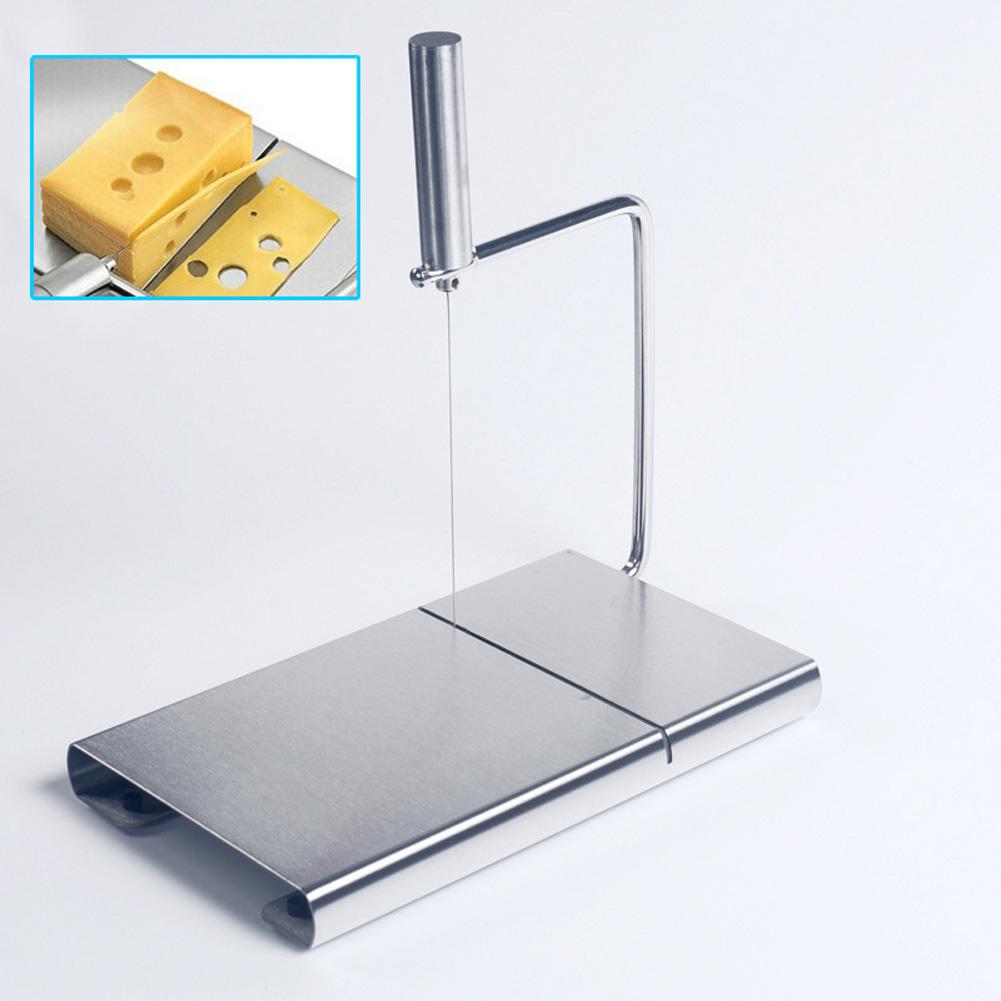 Stainless Steel Cheese Cutter Butter Wire Cutter Handle Slicer Kitchen Tool