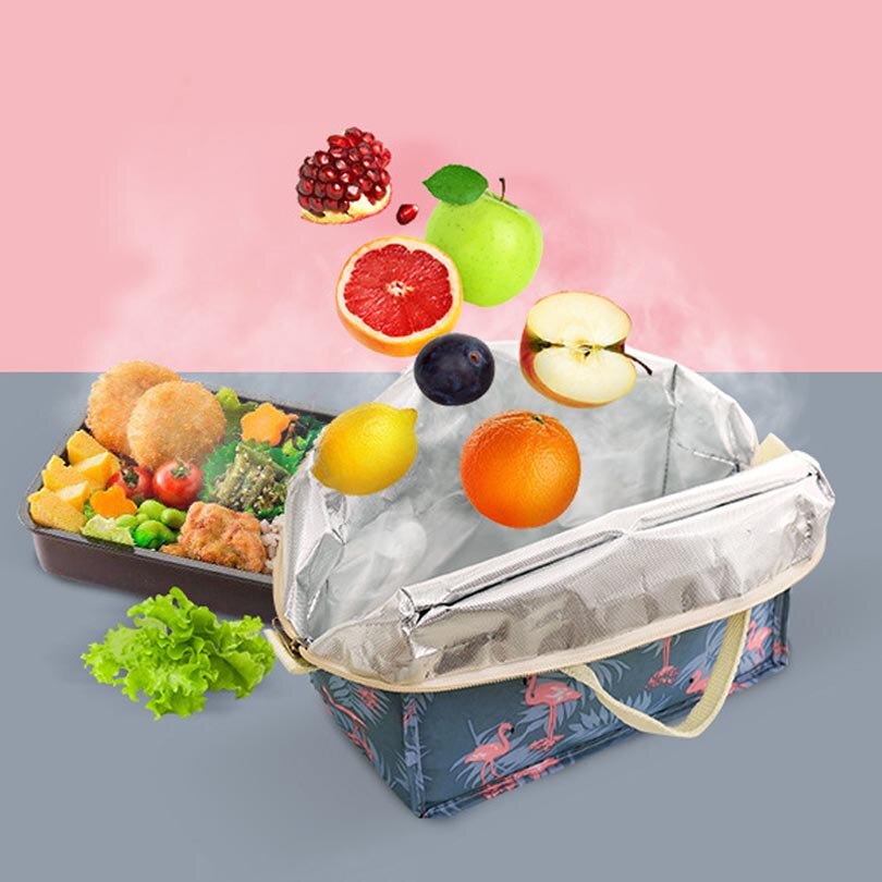 Tragbare Isolierte Thermische Kühler Bento Mittagessen Kasten Picknick Lagerung Tasche Tasche essen Mittagessen Taschen Isolierung Veranstalter Tote Zubehör