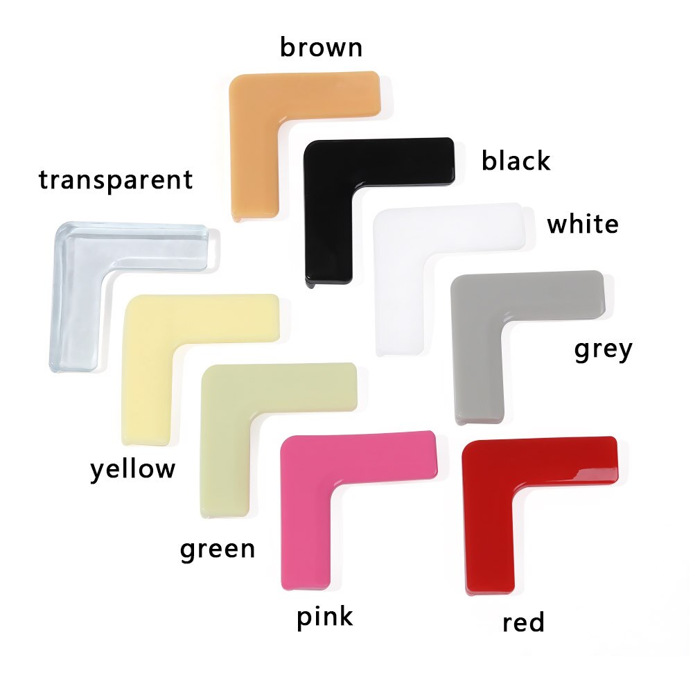 4Pcs Baby Safety Corner Guards Silicone Edge Protection Corner Protector Anticollision Strip Kids Security Head Protection