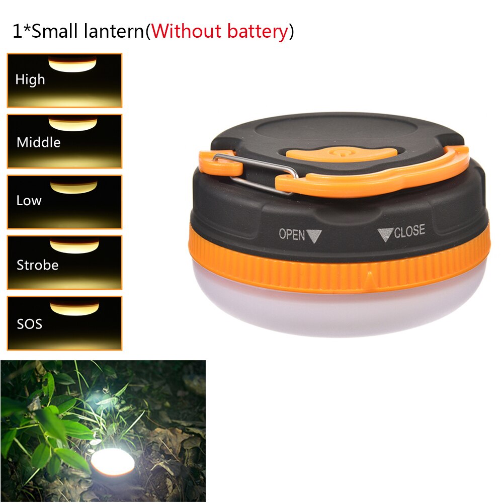Super Bright Mini Portable Camping Lantern Night Light 3w 3 Modes LED Camping Light Outdoor Emergency Lamp Waterproof Use 3*AAA: Package B