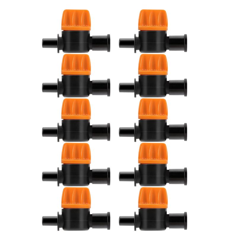 10pcs 4/7 Garden Water Drip Irrigation Fittings Agriculture Tools Tube Switch Irrigation Tube Connector Irrigation Fittings: B