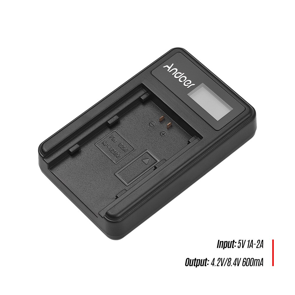 Andoer Usb Camera Batterij Oplader Voor Sony NP-FZ100 Batterij A7III A7RIII A7SIII A9 Camera