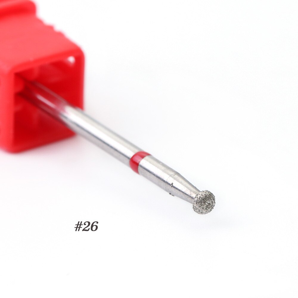 1pcs Nagel Boren Diamant Bal Hoofd Cuticle Cutter voor Manicure Nail Care Pro Elektrische Rotary Burr Molen Machine gereedschap BE23-30: 26