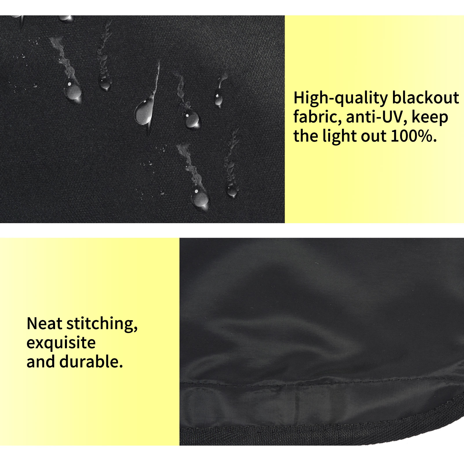 2Pcs RV Window Sunshade Cover Waterproof Dustproof Opaque Sun Visor Cover RV Campervan Window Curtain Full Shading Cover