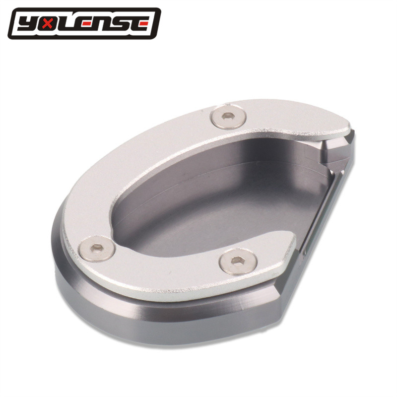 Für Bobber Speedmaster Motorrad CNC Seite Stehen Pad Platte Ständer Vergrößerer Unterstützung Erweiterung: Gold