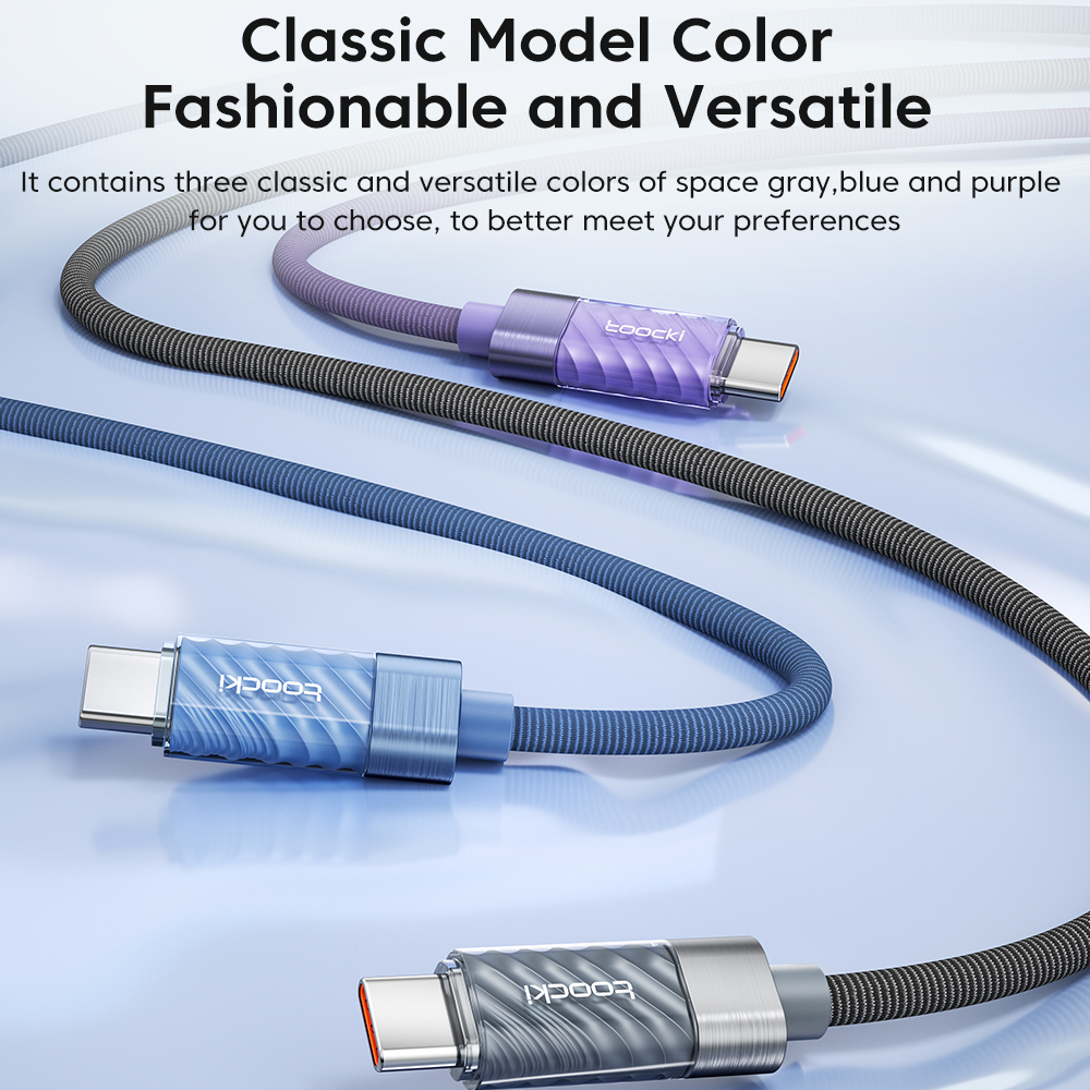 Toocki  pd20w usb type c-kabel til iphone 14 13 12 11 max xs ipad digitalt display usb iphone-opladerkabel hurtigopladningsledning