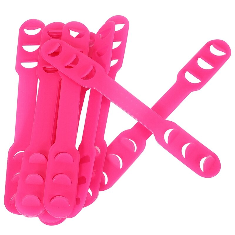 20Pcs Adjustable Face Mask Ear Protection Hook Extension Grips Buckle Holder Strap Accessories Pink