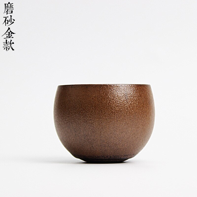 Japanse Stijl Drinkware Oude Oven Grof Aardewerk Thee Cup Keramische Cup Kung Fu Thee Pu'er Theekopje 90 ml Aardewerk Thee ceremonie: F