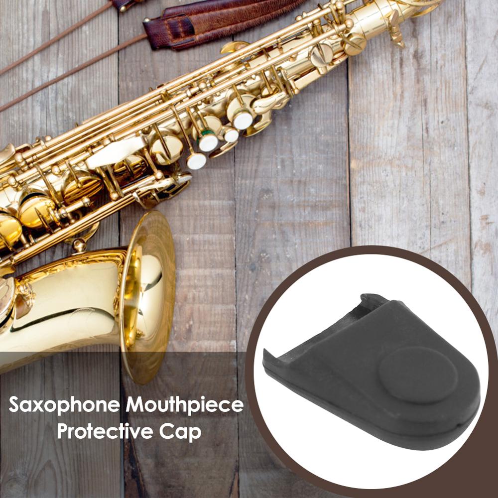Zwart Siliconen Saxofoon Mondstuk Cover Klarinet Hoofd Mondstuk Voor Alto Tenor Sax Klarinet Muziekinstrument Levert