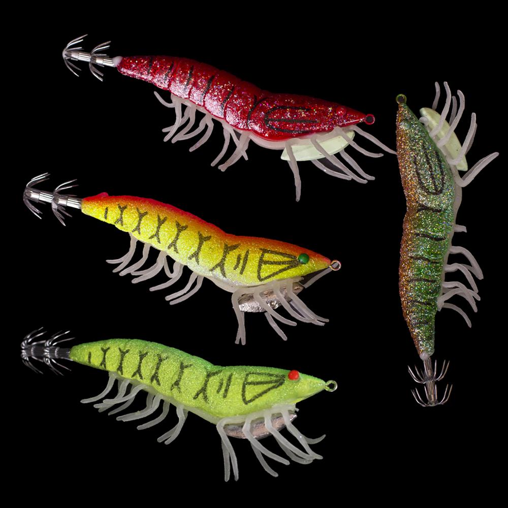 fishing Lure eging Squid jig egi bait fishing octopus wooden shrimp Cephalopod Wood shrimp octopus lures