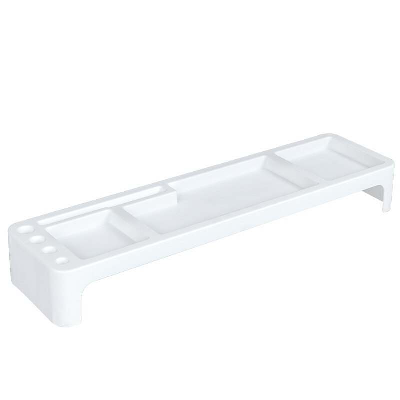 Plastic Office Table Organizer Desk Keyboard Rack Stationery Storage Holder Computer Home Office Desktop Pvc Storage Shlelf: A