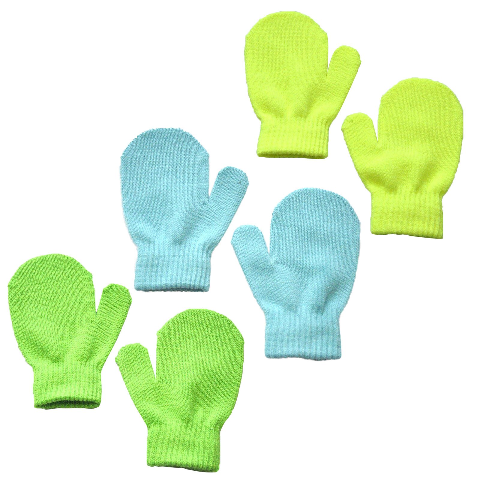 3 Pairs Warming Infant Baby Cute Lovely Knit Mittens Girls Boys Of Winter Windproof Gloves baby accessories перчатки: F
