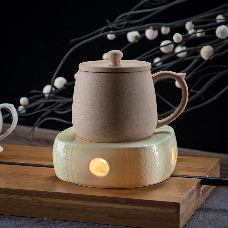 Bruine vintage keramieken theepot leeuw met welp - Froufrou's
