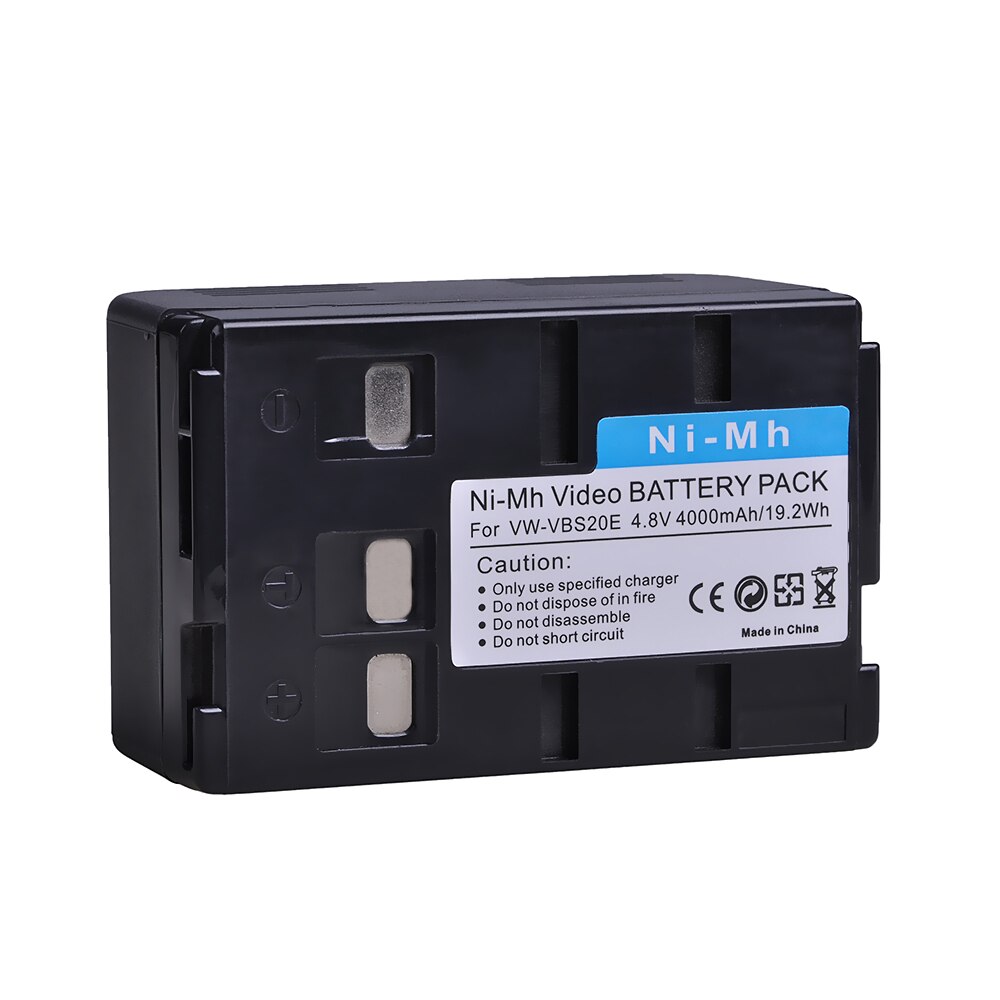 2 pezzi VW-VBS20E VW VBS20E batteria per Panasonic HHR-V212 P-V212 VW-VBS10E VSB0200 VW-VBS10 P-V211 RX11EG R500EN, NV-VX10