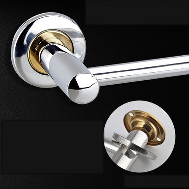 400-500mm Single Double Towel Rod Rail Rack Stainless Steel Bathroom Wall Mounted Bar