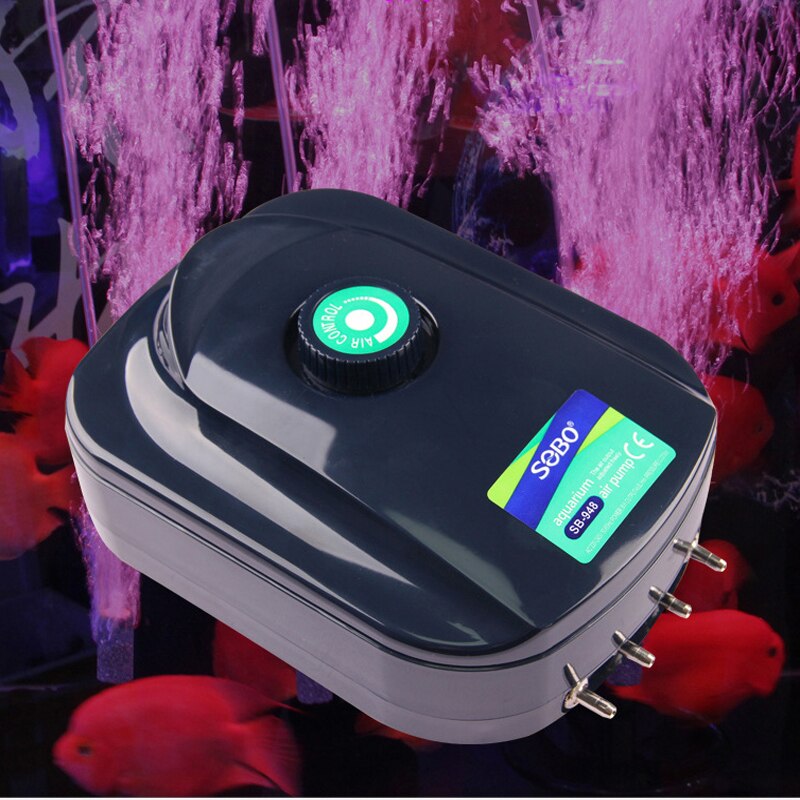 SOBO Aquarium Air Pump Fish Tank Increasing Oxygen Pump Adjustable Large Air Output Aeration Pump Air Compressor Accessories