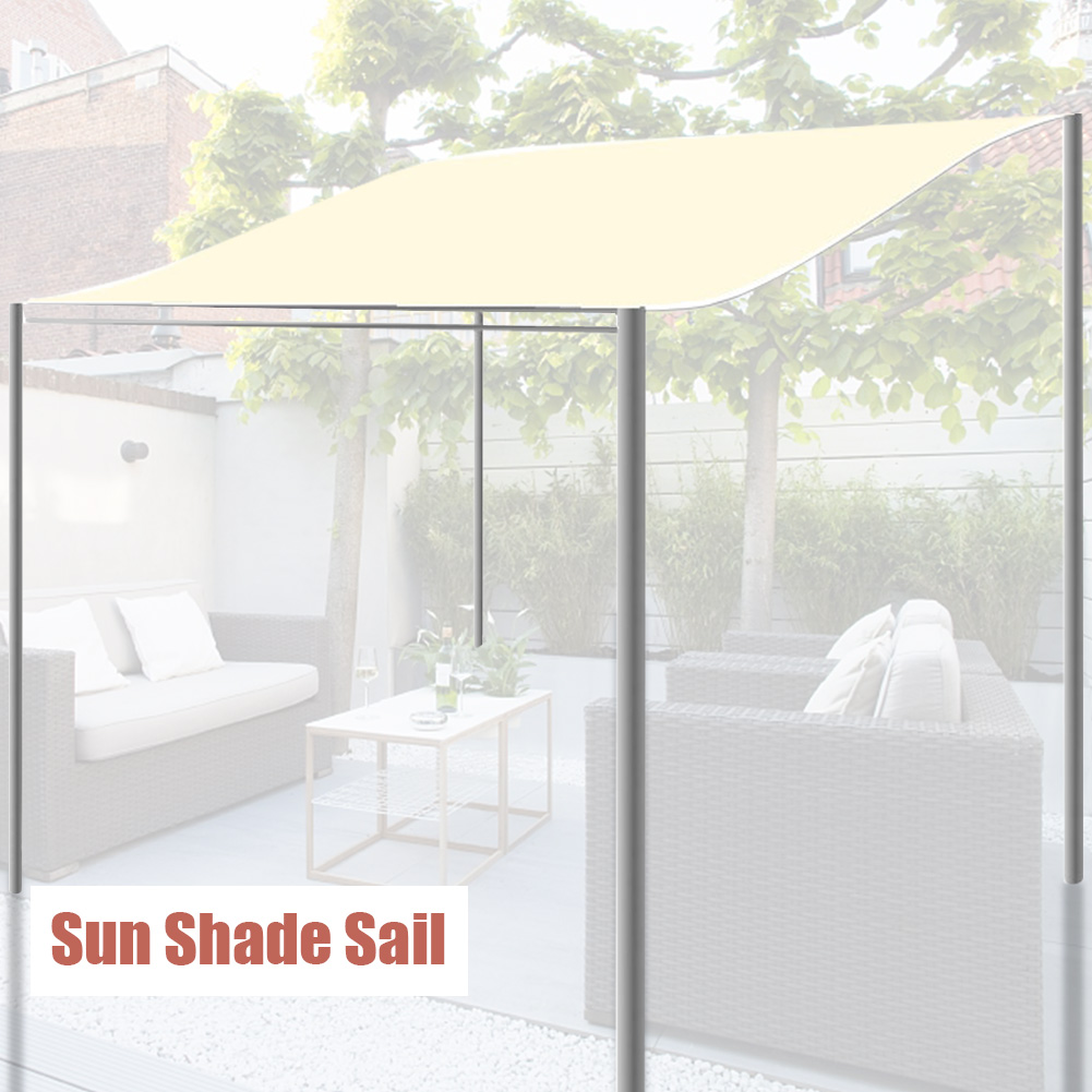Decking Sunscreen Canopy Pergola Easy Install Sun Shade Sail UV Block Polyester Lawn Waterproof Awning Shading Outdoor Patio