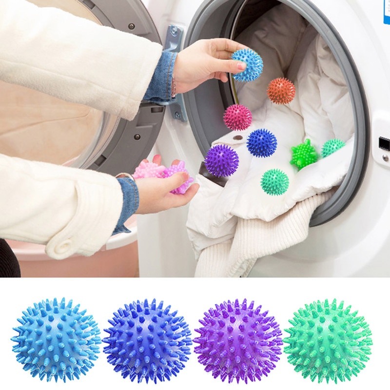 Genanvendelige tørretumbler bolde pvc vasketøj vask tørring skyllemiddel kugletørre vaskeprodukter tilbehør vaskekugle rene værktøjer
