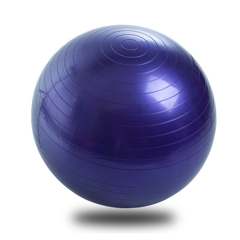 Treningsball anti-burst yoga ball balanseball for pilates yoga stabilitetstrening og fysioterapi 45cm størrelse treningsballer: Lilla