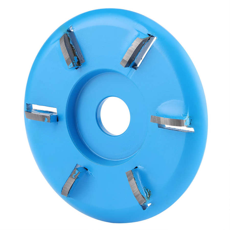 Six Teeth Wood Carving Disc Milling Cutter Disk Woodworking Tea Tray Engraving Tool Angle Grinder Accessories