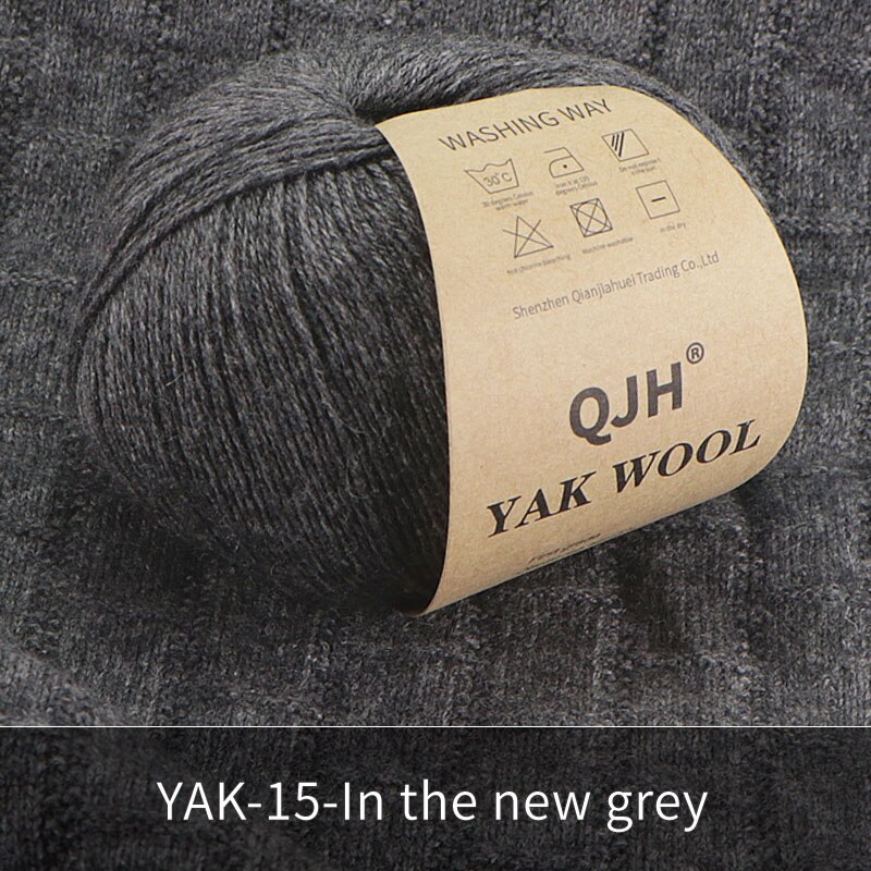 Undyed Natural Organic Mongolian Yak Wool Yarn For Hand knitting Crochet DIY Soft For Garments Baby Clothes: Yellow
