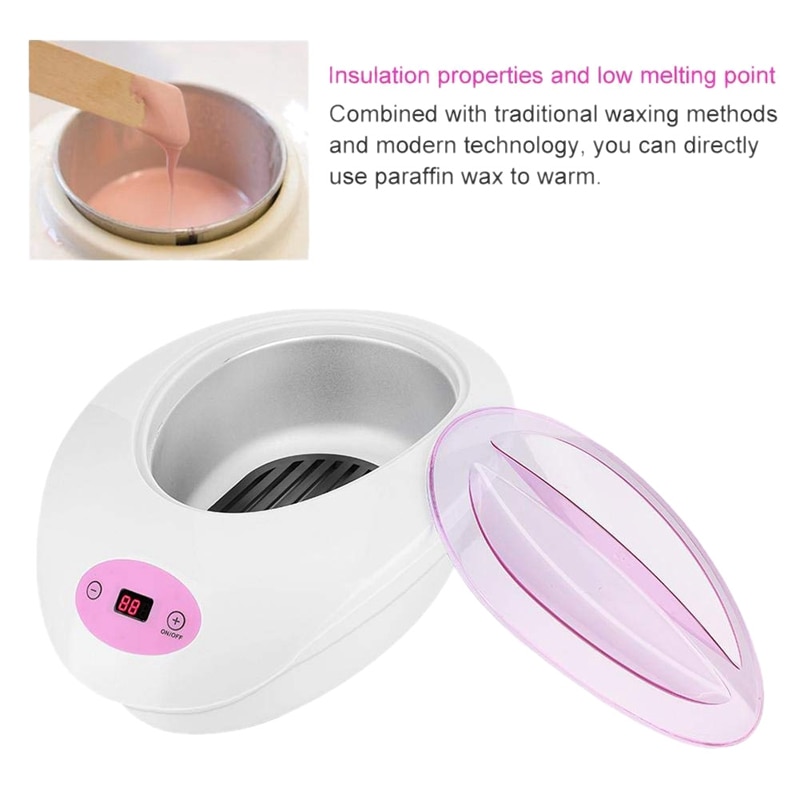 Voksvarmer kit, elektrisk hårfjerning voks epilator varmere hårfjerningsmiddel varmeapparat maskine til fuld kropsben ansigt øjenbryn (us plug