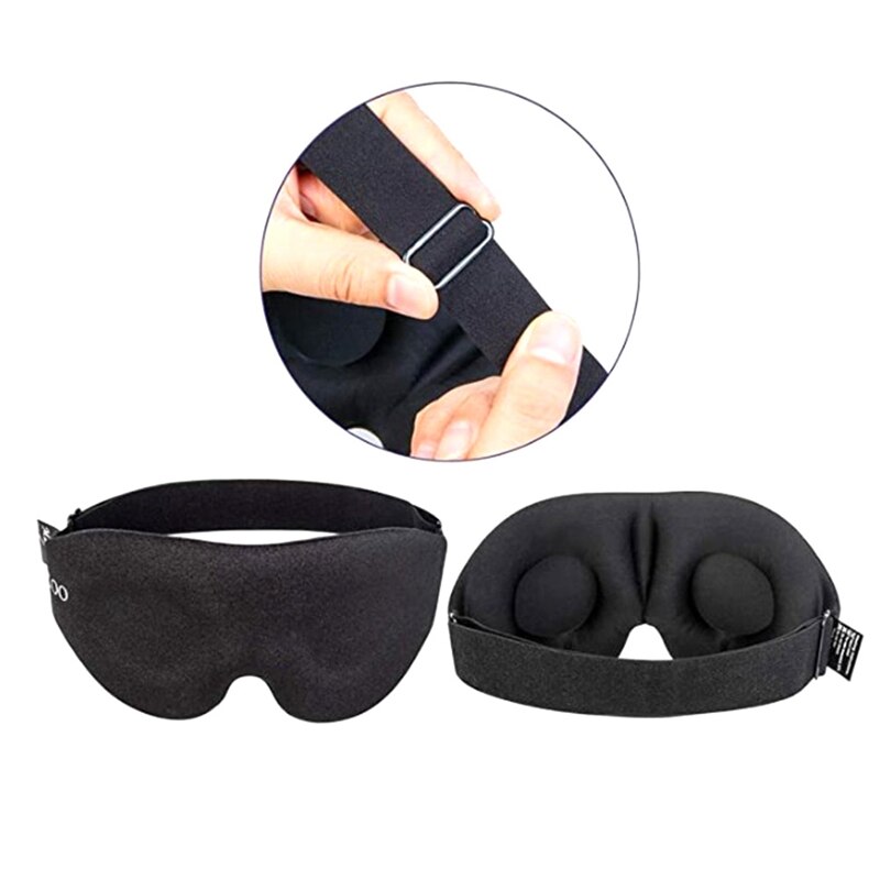 Eye Mask For Sleeping 3D Contoured Cup Blindfold Concave Molded Night Sleep Mask Block Out Light With Women Men