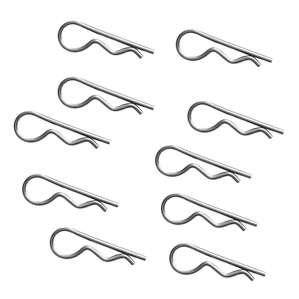 10pcs Spring Splitters Set Stainless Steel Opened Clip Wave Axle Split Spring Pin Securing R Clamps Mayitr