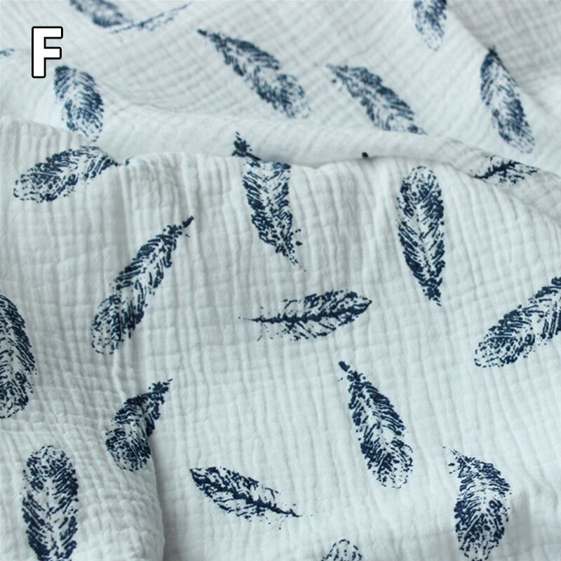 100*135cm pissenlit tissu drapé coton et lin Double gaze crêpe bébé vêtements tissu dames jupe vêtements de nuit tissus: F