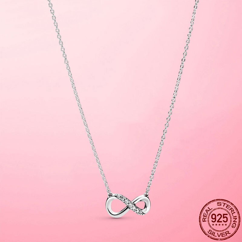 2022 Zomer Trendy Ketting 925 Sterling Zilveren Vintage Cirkel Collier Ketting Voor Vrouwen Cz Party Fijne Sieraden: PTN014