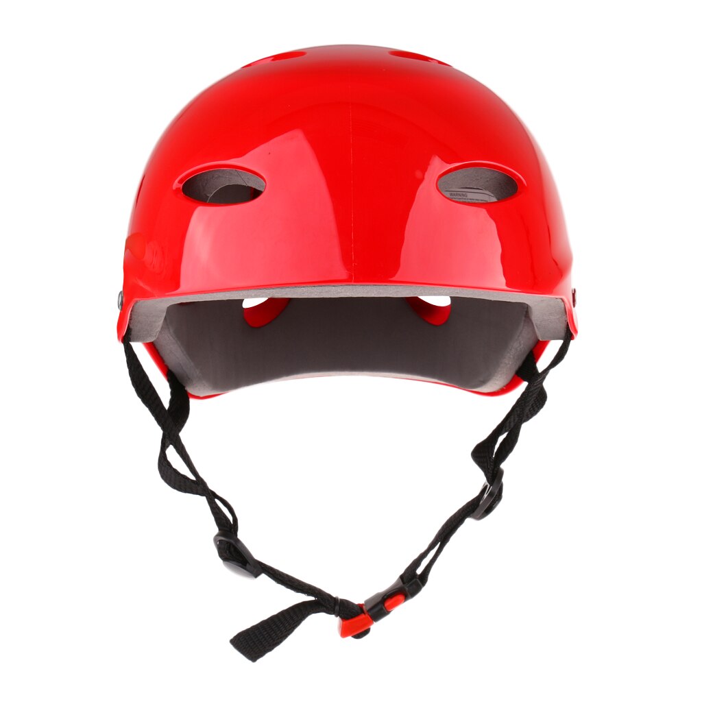 Casco de seguridad deportivo resistente al agua, ultraligero, ajustable, certificado CE para exteriores, bote, escalada, surf, Rafting, navegación S/M/L: Red M