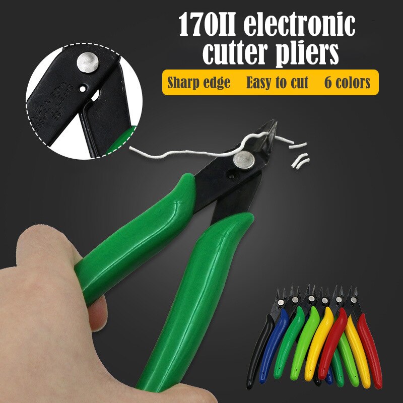 1Pc Elektronische Diagonale Tang Wire Cable Cutters-Slip Side Cutters Knipt Flush Nipper Mini Diagonale Tang Handgereedschap